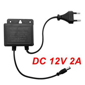 DC12V 2A EU 플러그 전원 어댑터 CCTV 보안 감시 AHD 카메라 충전기 NVR DVR 입력 AC100V-240V 5.5*2.1mm 방수