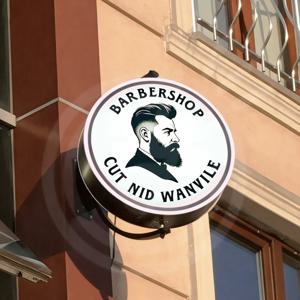 맞춤형 360도 회전 라이트 박스 아크릴 LED 매장 전면용 양면 원형 박스 야외 방수 걸이 간판