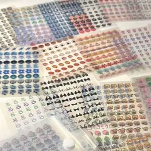 25개 1750 스티커 미니 귀여운 이모티콘 큐브 투명 스티커 PET DIY 스크랩북 장식 스티커 전화 데칼 저널링
