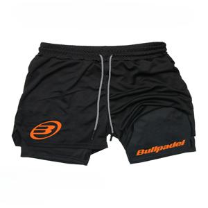 Berserk- 남성용 2-in-1 스포츠 반바지, 러닝 속건 반바지, 체육관 및 피트니스 트레이닝, 더블 레이어 캐주얼 반바지