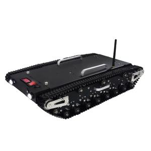 30kg 하중 WT-500S RC 탱크 금속 트랙 섀시 스테인리스 스틸 로봇카 탱크 지원용 FLYSKY 핸들 리모컨 시스템