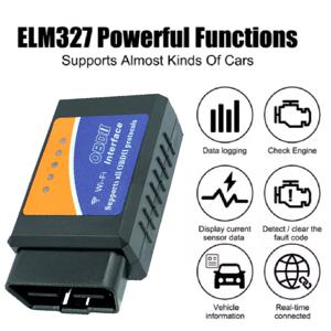 ELM327 V1.5 OBD2 스캐너 블루투스/와이파이 ELM 327 OBD 자동차 진단 도구 (안드로이드/iOS용) PK Vgate Icar2 코드 리더