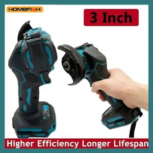 18V 배터리 3인치 미니 앵글 그라인더 절단기 무선 전동 연마 절단 공구 마키타 호환