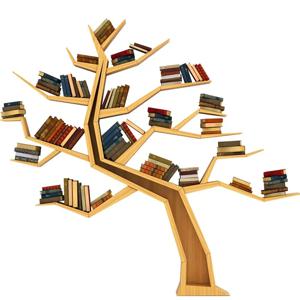 치키토스 거실 침실 어린이용 나무 트리 선반 바닥형 심플 모던 배경 벽 장식 책장