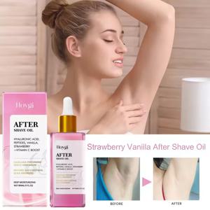 90ml 딸기 바닐라 애프터 쉐이브 오일 여성용 매끄러운 피부를 위한 보습 부드러운 쉐이브 오일 진정한 애프터 쉐이브 오일