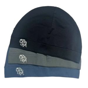 알파벳 자수 니트 해골 모자 단색 나일론 고탄력 모자 남녀 공용 바오토우 따뜻한 모자