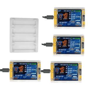 업그레이드된 4200KH/S Nmminer Nerdminer+4 슬롯 스탠드 2.8인치 스마트 디스플레이 비트코인 ​​암호화 솔로 로터리 마이너(가정용)-ABIU