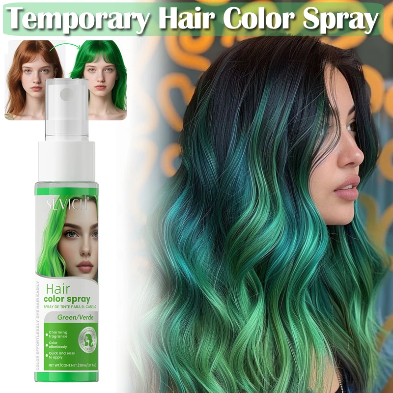 8가지 색상 헤어 컬러 스프레이 일시적인 헤어 컬러 스프레이 일회용 헤어 염색 스틱 일회용 헤어 분필 파우더 헤어 스타일링 제품