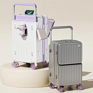 넓은 손잡이 여행용 캐리어 5륜 28인치 대용량 수하물 전면 개폐형 노트북 가방 20인치 기내용 캐리어