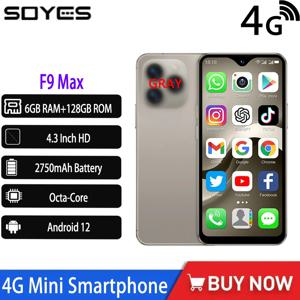 2026 SOYES F9 Max 4G 미니 스마트폰 4.3인치 안드로이드12 옥타코어 6GB+128GB 2750mAh 타입-C OTG 얼굴 인식 WhatsApp BT 원활한 사용 경험