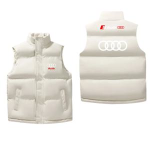 아우디 브랜드 조끼 두꺼운 따뜻한 방풍 심플하고 우아한 핏 아우디 따뜻함과 스타일 플리스 조끼 캐주얼 착용용