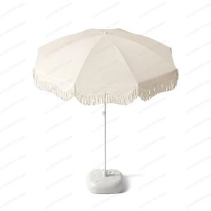 태슬 장식 야외 파티오 우산 대형 해변 정원 마당 그늘막 (스톨용)