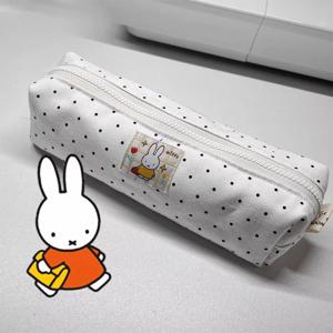 Miffy Kawaii 귀여운 화장품 보관 가방 수 놓은 펜 가방 학생 문구 보관 가방 소녀를위한 선물 장난감