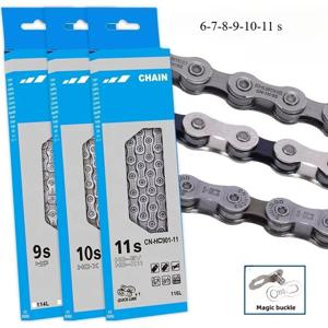 산악 자전거 오리지널 체인 6/7/8/9/10/11단 자전거 체인 116 MTB 자전거 부품