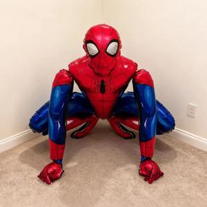 65x42cm 대형 3D 스파이더맨 아이언맨 풍선 스탠딩 알루미늄 호일 생일 파티 장식 만화 어린이 베이비 샤워 용품 선물