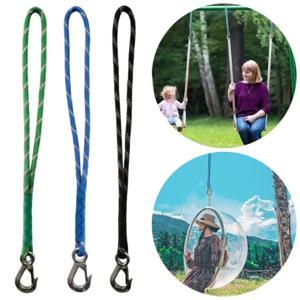 50/100/150cm 스윙 행잉 로프 내마모성 대형 하중 지지형 헤비 듀티 폴리에스터 슬링(스테인레스 스틸 후크 포함)