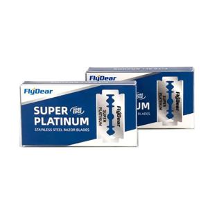 10-70pcs 더블 에지 면도날 남성용 면도기 면도날 전문 이발사 면도기 수염 트리머 도구