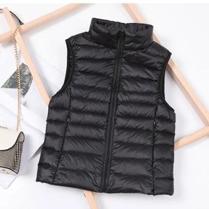여성용 90% 화이트 덕다운 초경량 패커블 웜 다운 라이너 베스트 2026 신상 여성 민소매 패딩 재킷