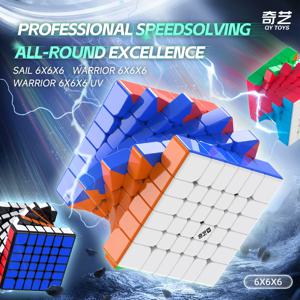 6x6 큐브 치이이 워리어 6x6 마그네틱 매직 큐브 스티커리스 프로페셔널 피젯 토이즈 치이이 6x6 워리어 큐보 마지코 퍼즐