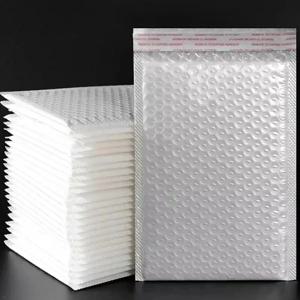 11/15/23cm 흰색 버블 봉투 두꺼운 방수 및 충격 방지 버블 메일러 배송 봉투 가방 셀프 씰 포장 가방
