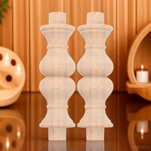 10개 원목 로마 기둥 미완성 난간 기둥 계단 데크 난간용 미니어처 가구 공예품