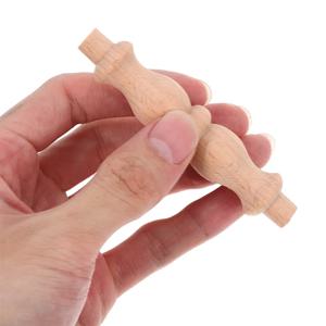 12개 미완성 나무 스피들 조롱박 모양 난간대 와인 캐비닛 난간 계단 장식 가구 DIY 공예품 튼튼한 소재