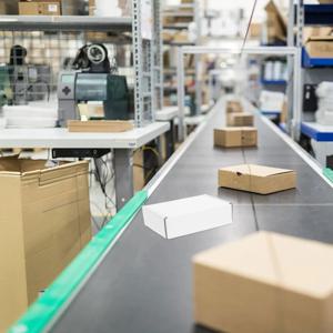 6개입 흰색 종이상자 소형 배송용 크라프트 판지 포장 상자 소기업 우편용