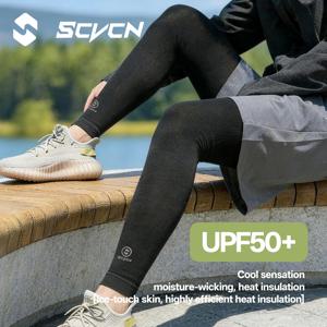 SCVCN 레그 슬리브 자전거 스포츠 팔 슬리브 자외선 차단 레그 슬리브 아이스 원단 자전거 레그 슬리브 러닝 피트니스 사이클링 암 워머
