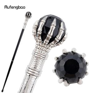 블랙 글라스 볼 화이트 스팀펑크 지팡이 패션 장식용 스틱 신사용 고급 크로지어 손잡이 스팀펑크 & 일상용 93cm