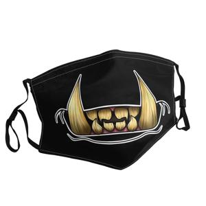 몬스터 입 큰 이빨 마스크 남녀공용 야외 패션 프린트
