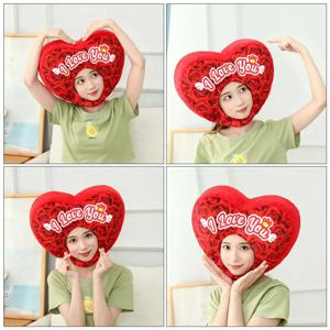 하트 헤드기어 장미 디자인 참신한 모자 발렌타인 데이 사진 소품 코스프레 축제 파티 의상 액세서리 역할극 헤드기어