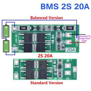 TZT 1/3PCS 2S 20A 7.4V 8.4V 18650 리튬 배터리 보호 보드/BMS 보드 표준/DIY 용 밸런스