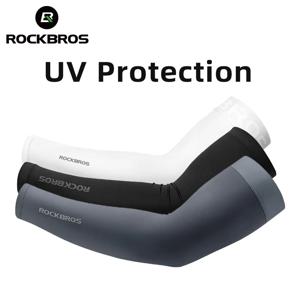 ROCKBROS 아이스 패브릭 러닝 캠핑 슬리브 통기성 슬리브 빠른 건조 팔 보호 UV400 팔 커버 여름 스포츠 안전 장비