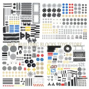 하이테크 기술 부품 핀 빔 리프트 암 액슬 커넥터 패널 기어 자동차 오토바이 빌딩 블록 벽돌 기술 세트 완구