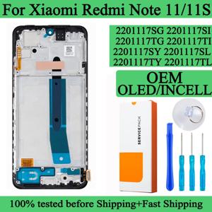 2201117 TG 2201117 Xiaomi Redmi Note 11 용 SG 프리미엄 Lcd Redmi Note 11S LCD 용 디스플레이 터치 스크린 디지타이저 패널 어셈블리
