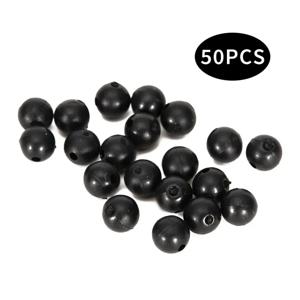 50pcs 차단 구슬 실리콘 소프트 Anti-collision 콩 라운드 큰 물건 낚시 세트 공간 콩 라인 세트 Anti-tan-gle 콩 8mm
