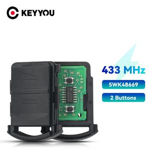 KEYYOU 자동차 원격 키 5WK48668 Opel Corsa C Meriva Tigra 콤보 밴 용 Vauxhall 용 칩 없음 블레이드 없음 433.9MHz 434mhz