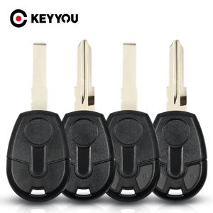 KEYYOU 5PCS Fiat Positron EX300 교체 트랜스 폰더 칩 키 SIP22 GT15R 원격 제어 자동차 키 쉘 케이스 하우징 커버