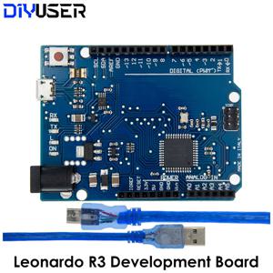 Leonardo R3 개발 보드/Leonardo R3 보드(Arduino용 30cm USB 케이블 ATMEGA32U4 포함)
