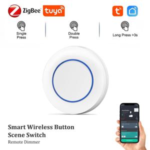 Tuya ZigBee 푸시 버튼 무선 스마트 장면 스위치 컨트롤러 Tuya 장치 Z2M과 배터리 구동 자동화 시나리오 연결