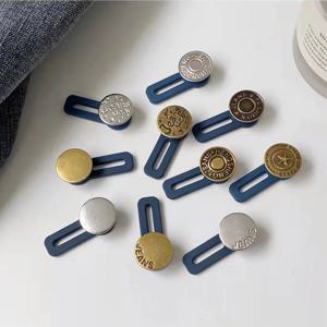 5pcs 금속 단추 익스텐더 모든 청바지 바지에 완벽 무료 바느질 개폐식 청바지 허리 단추 확장 버클 고정 키트