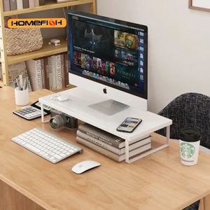 컴퓨터 모니터 높이 조절 받침대 홈 오피스 수납 선반 컴퓨터 데스크탑 창의적 수납 선반 사무용품