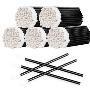 100 Pcs 일회용 립 린트 프리 애플리케이터 립스틱 테스터 완드 메이크업 립 브러쉬 용 애플리케이터 메이크업 뷰티 도구