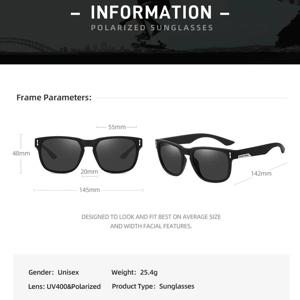 브랜드 편광 된 낚시 러닝 남자 선글라스 UV400 HD 비전 사이클링 방풍 패션 고글 TAC 렌즈 빈티지 스타일 UV400