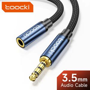 Toocki Aux 케이블 3.5mm 남성-여성 잭 오디오 남성 확장 스피커 와이어 (헤드폰 용 마이크 포함) Xiaomi 연장 코드