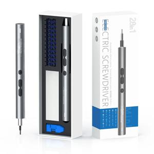 28 in 1 전기 스크루 드라이버 세트 정밀 전동 공구 키트 Xiaomi 펜용 충전식 무선 무선 자기 미니 소형 비트