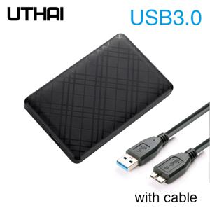 T43 케이스 Hd Externo USB 3 0 2.5 인치 SATA2 3 하드 드라이브 박스 모바일 HDD 케이스 (케이블 지원 포함) 6TB 고속 HDD 인클로저