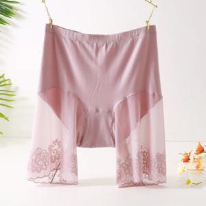 60-115 KG 플러스 사이즈 안전 짧은 바지 여름 여성 원활한 언더 셔츠 반바지 안티 러브 허벅지 Boyshorts 섹시한 레이스 여성 복서