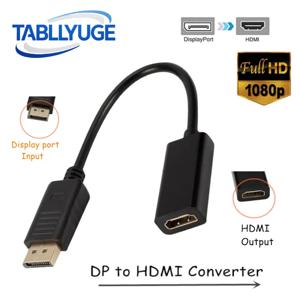 1080P DisplayPort-HDMI 호환 케이블 어댑터 DP 남성-HDMI 호환 여성 변환기 노트북 PC TV 프로젝터