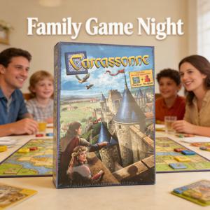카르카손(영어판) - 가족 게임 날을 위한 중세 전략 보드게임, 왕국을 건설하세요